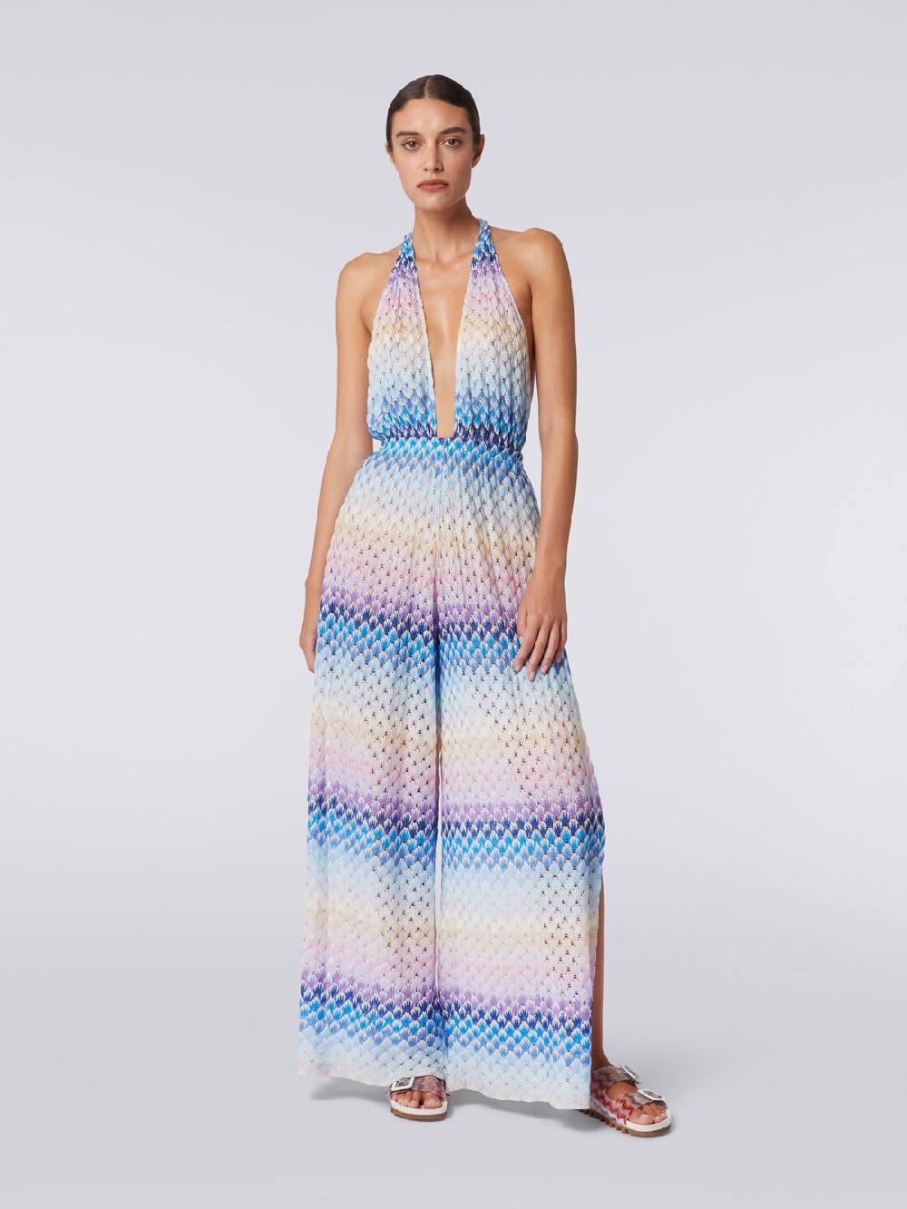 Missoni Tuta pantalone effetto pizzo dégradé con lurex Super sconto