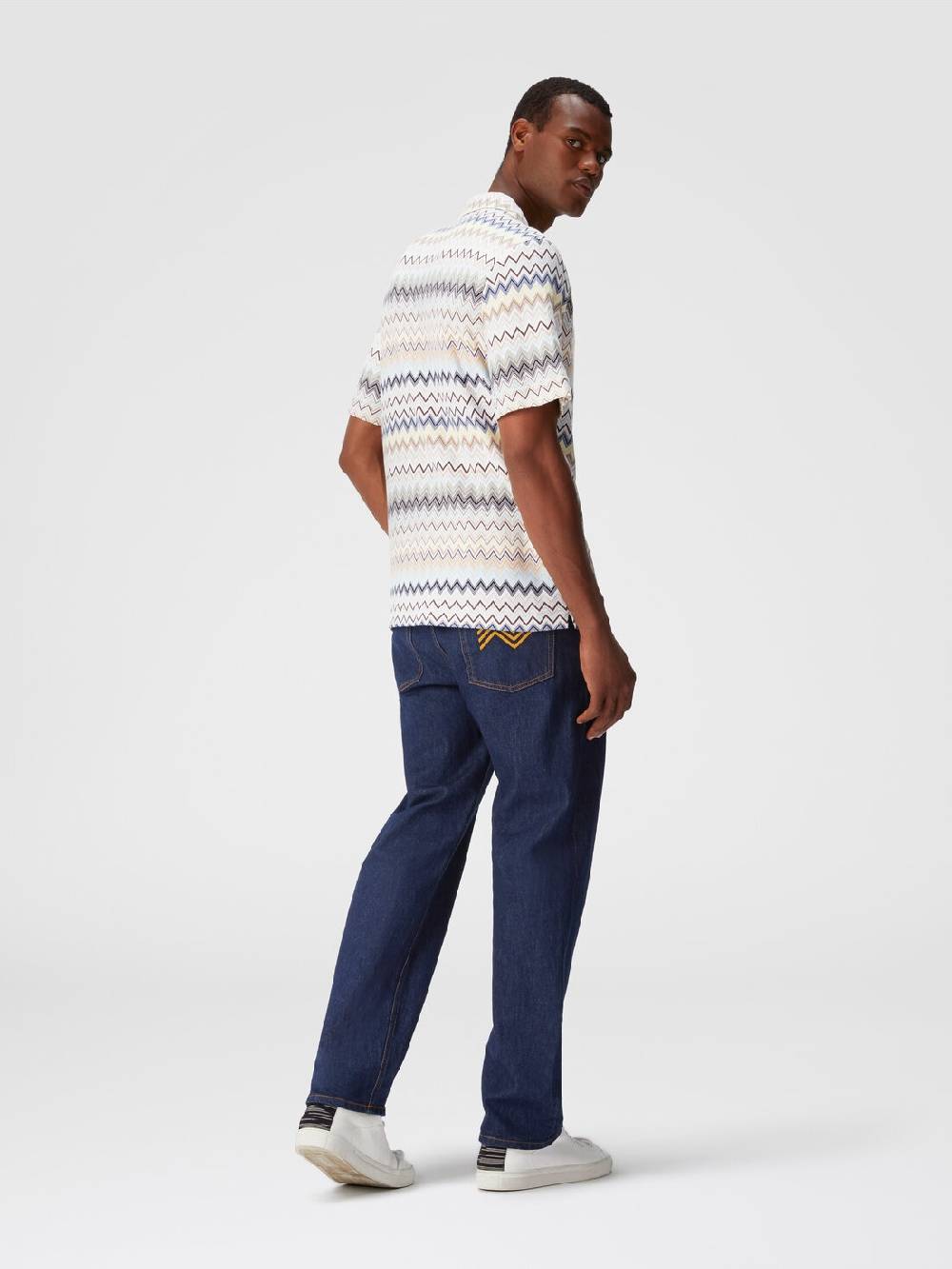 Missoni Camicia taglio bowling in cotone zig zag 50% di sconto con spedizione gratuita