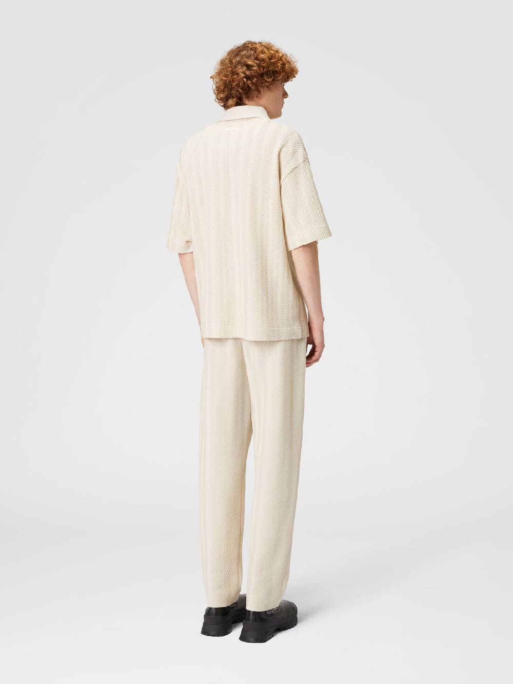 Missoni Pantaloni classici in cotone e viscosa zig zag Esporta salva