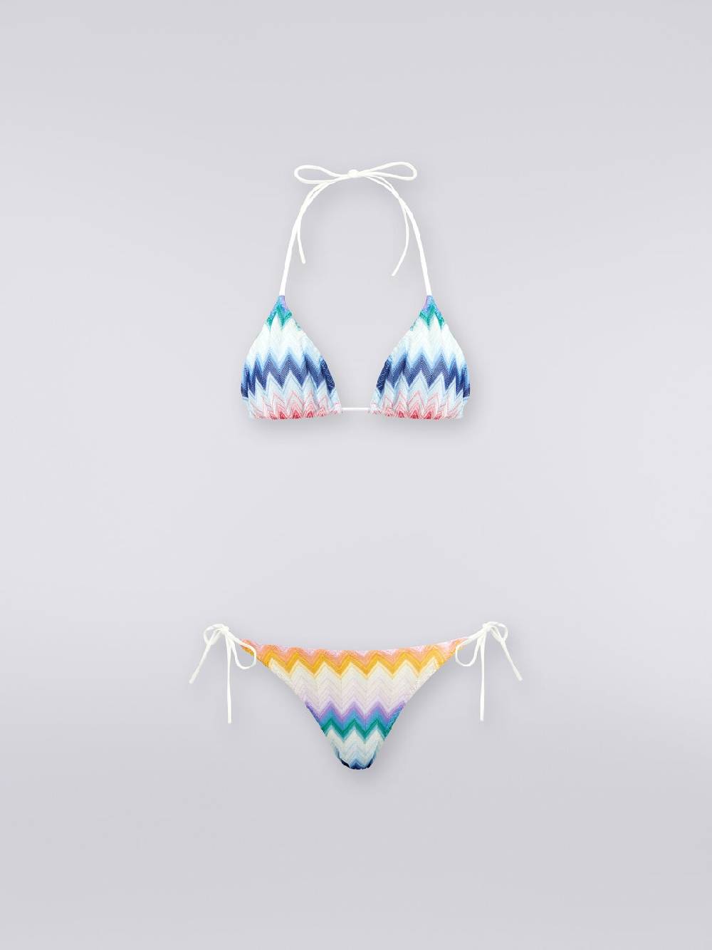 Missoni Bikini in misto viscosa sfumata zig zag con lurex 50% di sconto per tempo limitato