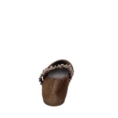 ﻿scarpe donna CAFè NOIR ballerine platino pelle scamosciata oro BC608 Vendita Calda