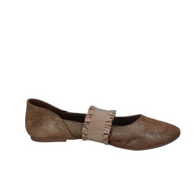 ﻿scarpe donna CAFè NOIR ballerine platino pelle scamosciata oro BC608 Vendita Calda