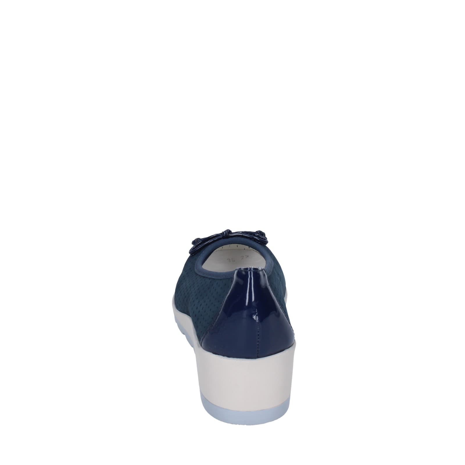 scarpe donna IO DONNA ballerine blu pelle scamosciata EZ42 Saldi Di Fabbrica