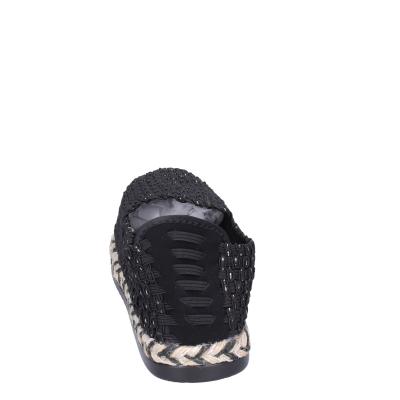 scarpe donna CAFè NOIR espadrillas nero tessuto MEA901 BF478 In Saldo