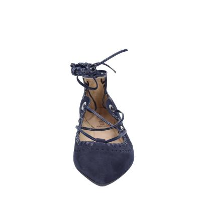 scarpe donna CAFè NOIR ballerine blu camoscio MED507 BF402 2025