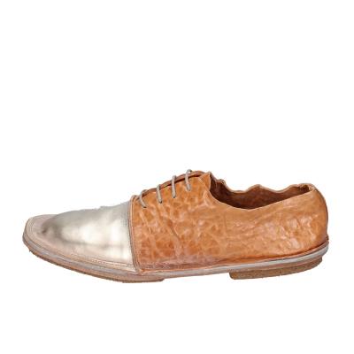 scarpe donna MOMA classiche marrone pelle oro 1AS439-RANA BC828 2025
