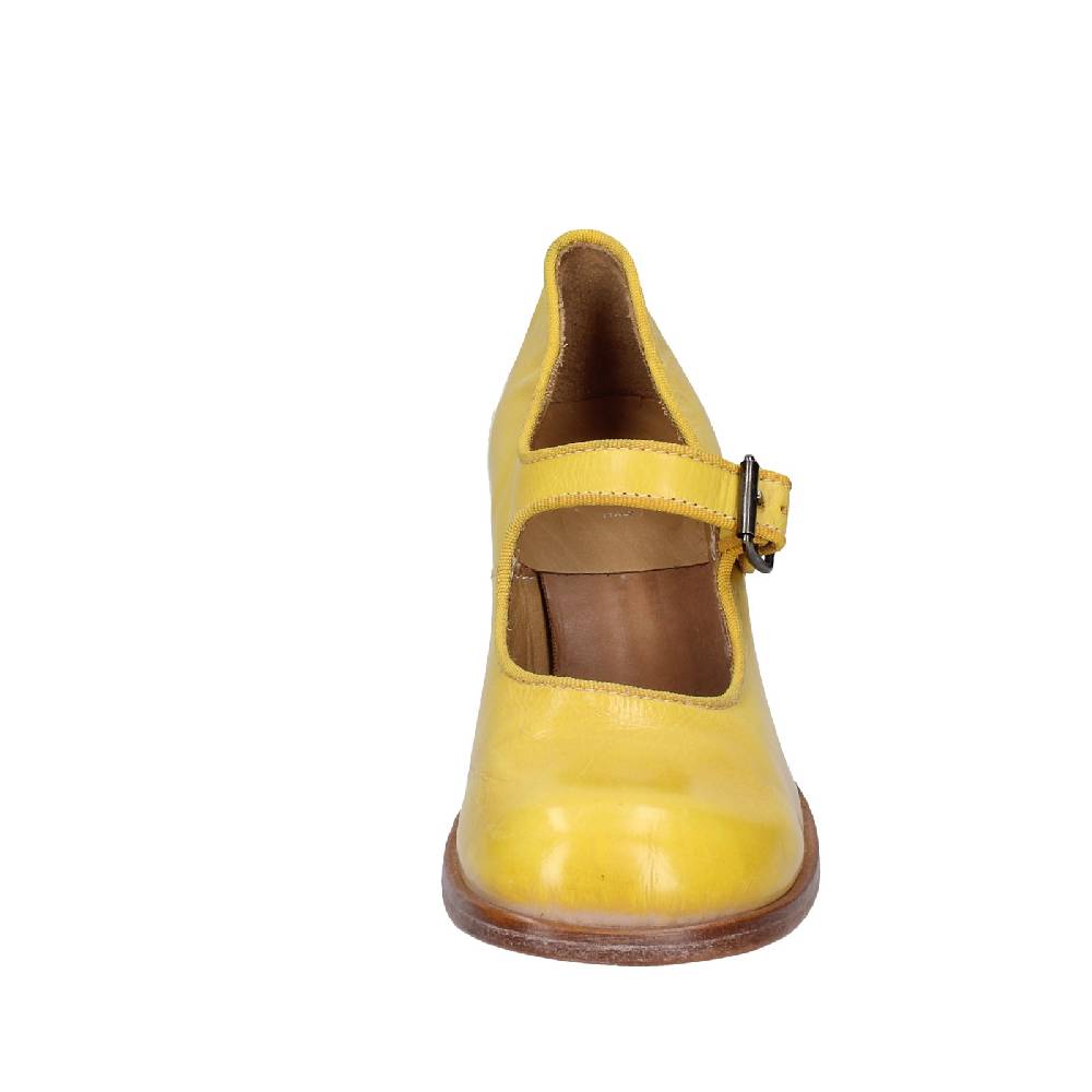 scarpe donna MOMA decollete giallo pelle 47403L VINTAGE EX446 Sconto