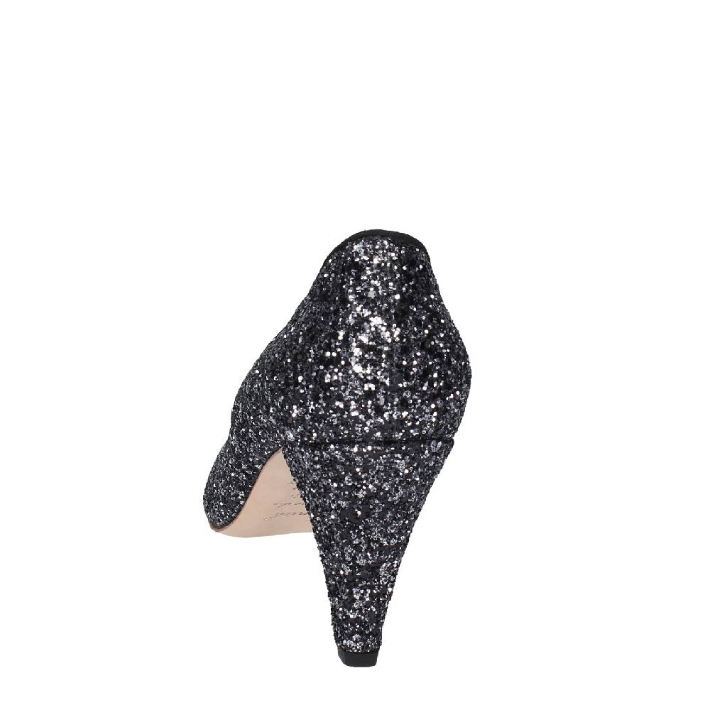scarpe donna ANNIEL decollete nero glitter EX219 Offerta