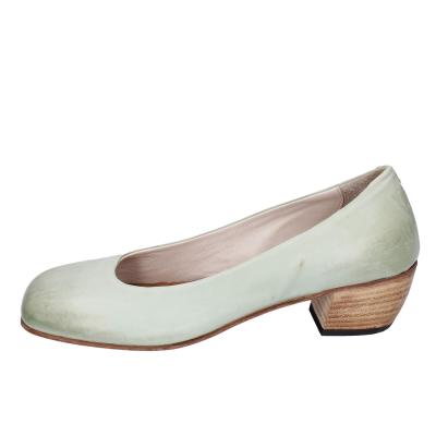 scarpe donna MOMA decollete verde pelle BE500 Online