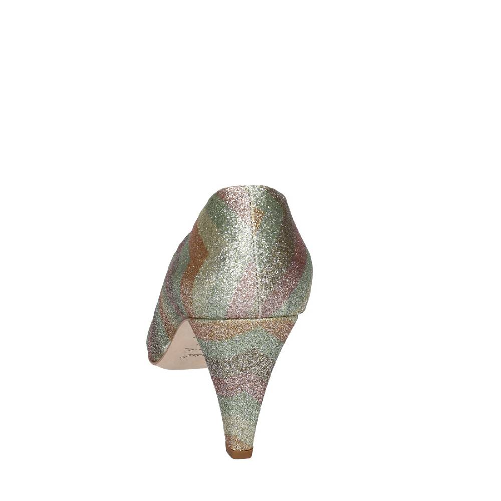 scarpe donna ANNIEL decollete oro glitter EY683 Outlet
