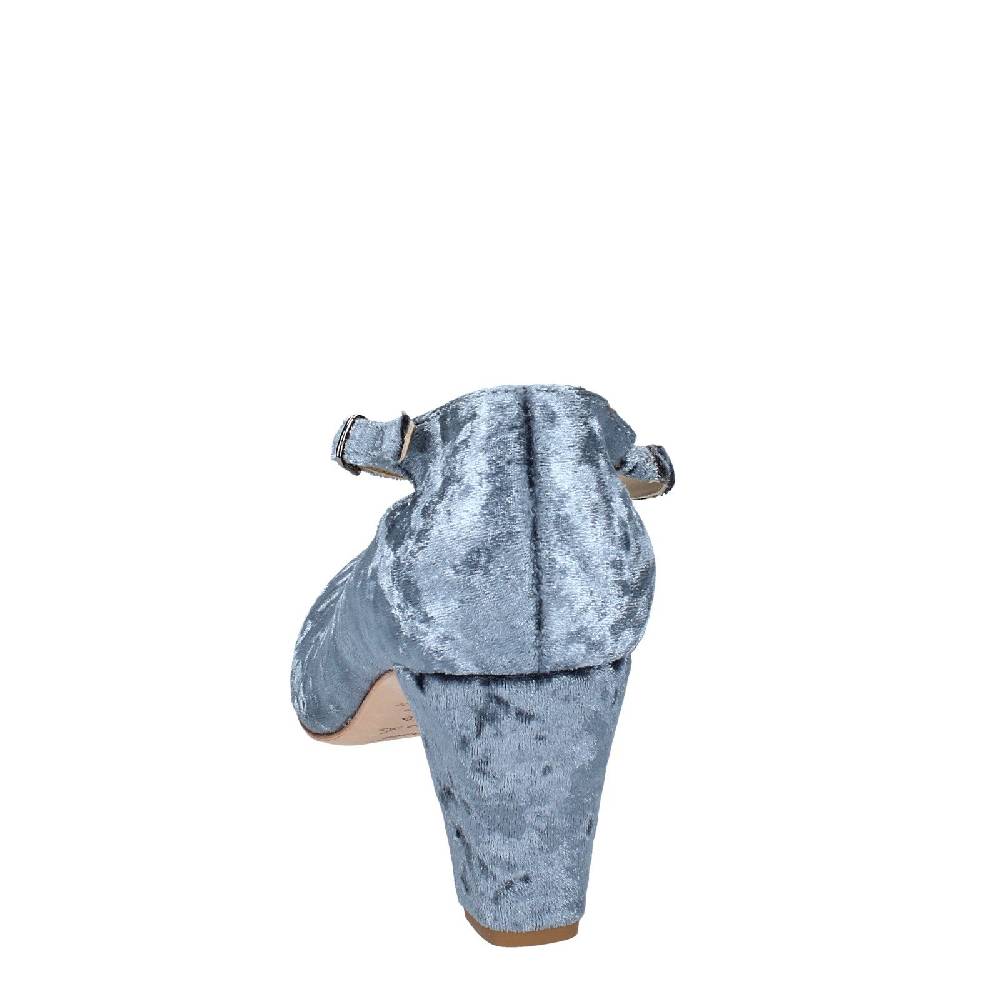 scarpe donna ANNIEL decollete grigio velluto EX257 Saldi