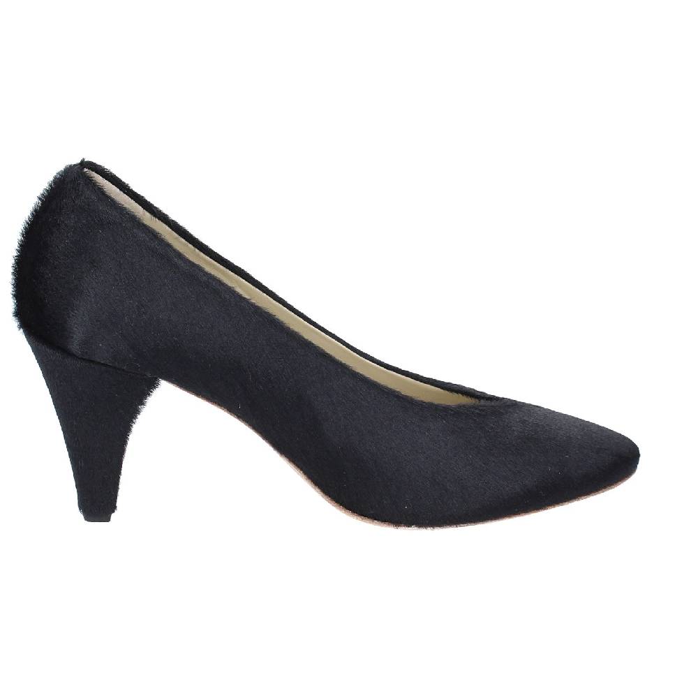 scarpe donna ANNIEL decollete nero cavallino EX252 Offerte