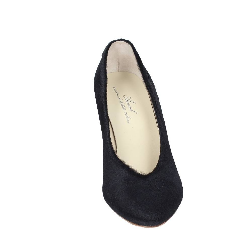 scarpe donna ANNIEL decollete nero cavallino EX252 Offerte