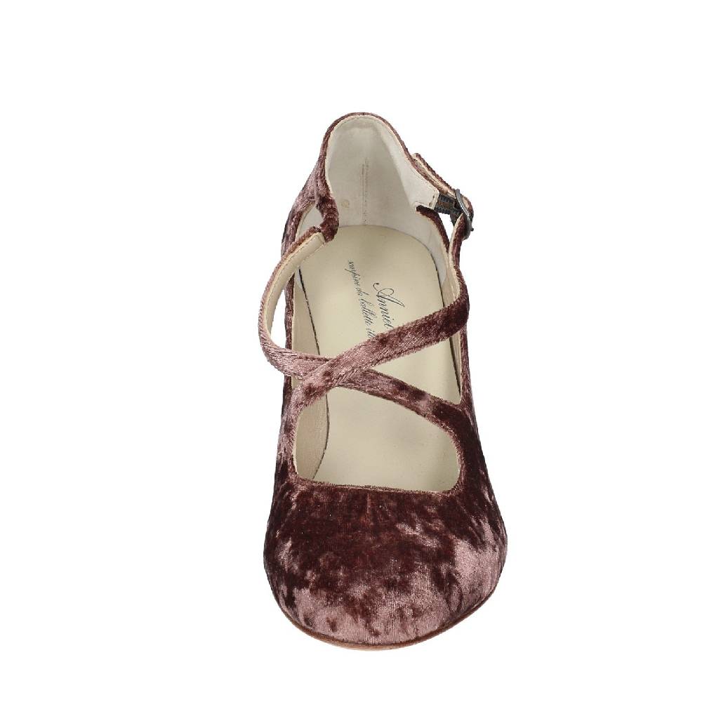 scarpe donna ANNIEL decollete marrone velluto EX279 I Più Venduti