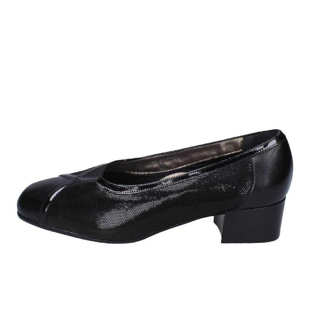 scarpe donna CONFORT decollete nero pelle vernice 3735 EZ335 Nuova