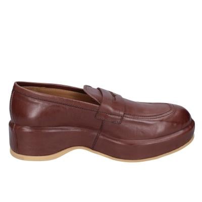 scarpe donna MOMA mocassini marrone pelle 1ESA19-NAC BC44 Nuovo