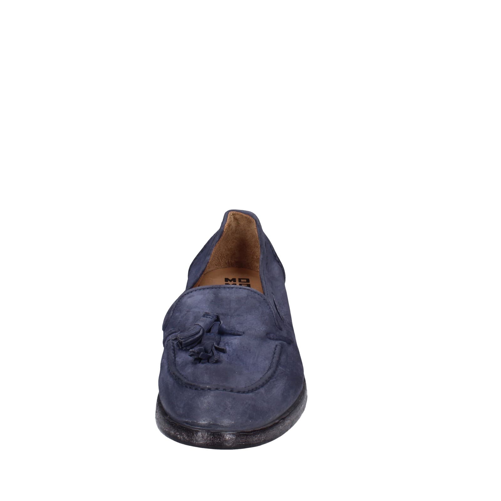 scarpe donna MOMA mocassini blu camoscio 1FS472-0W EZ878 Vendita