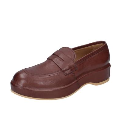 scarpe donna MOMA mocassini marrone pelle 1ES419-NAC BC48