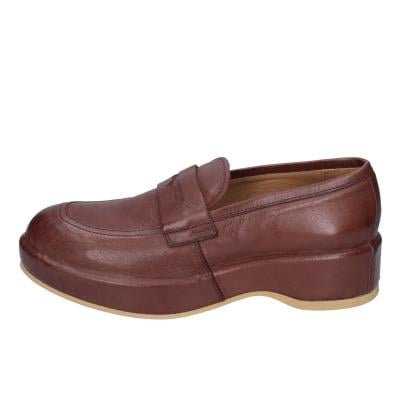 scarpe donna MOMA mocassini marrone pelle 1ES419-NAC BC48 Negozi Online