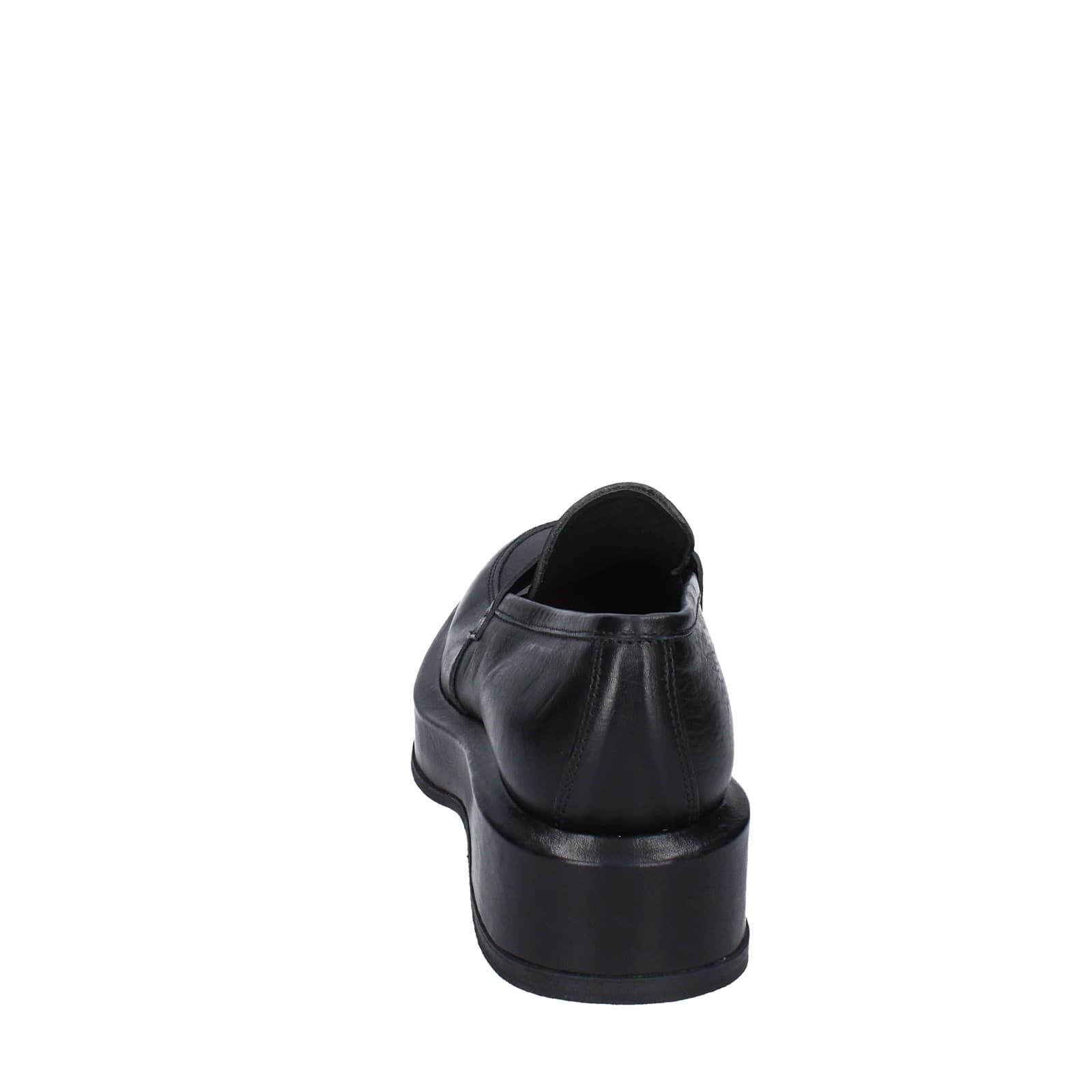 scarpe donna MOMA mocassini nero pelle 82301E-CU EY487 Shopping Online