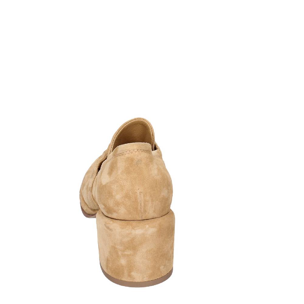 scarpe donna MOMA mocassini beige camoscio 44401E VINTAGE EX469 Affare Del Giorno