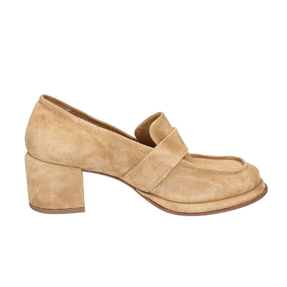 scarpe donna MOMA mocassini beige camoscio 44401E VINTAGE EX469 Affare Del Giorno