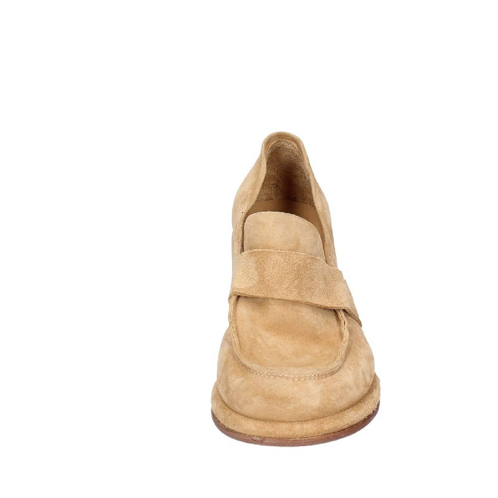 scarpe donna MOMA mocassini beige camoscio 44401E VINTAGE EX469 Affare Del Giorno