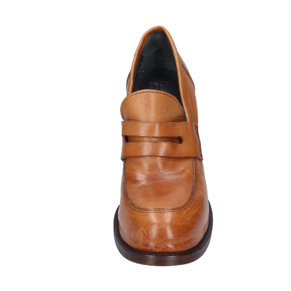 scarpe donna MOMA mocassini marrone pelle 85306E EY568 Prezzo Ridotto