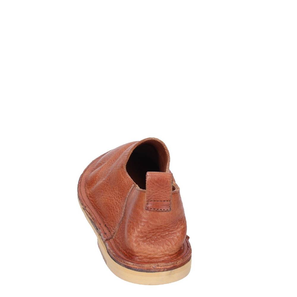 scarpe donna MOMA mocassini marrone pelle VINTAGE SLIP ON EX464 Sottocosto