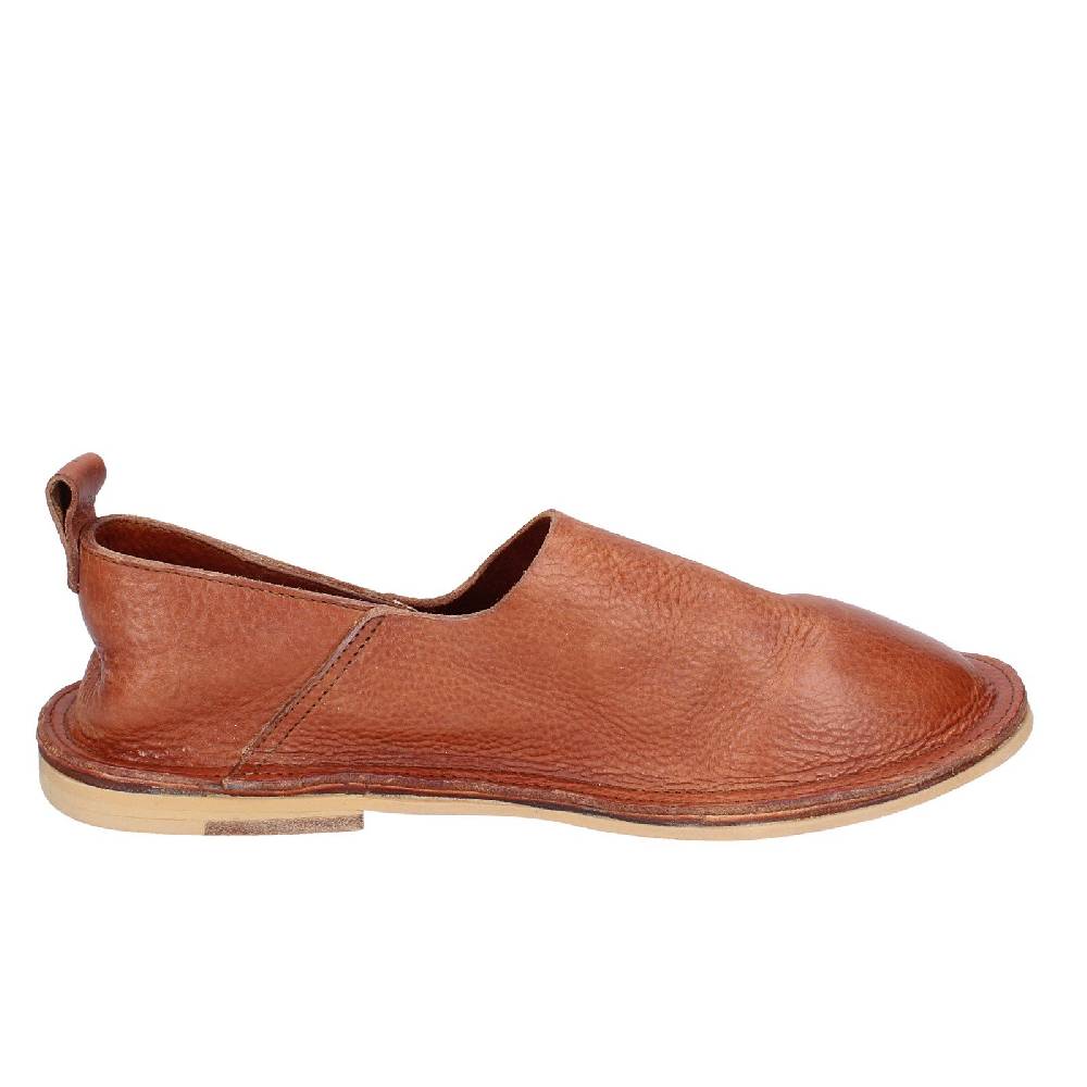 scarpe donna MOMA mocassini marrone pelle VINTAGE SLIP ON EX464 Sottocosto