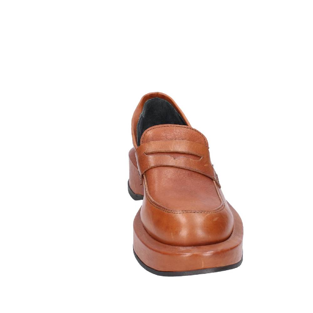 scarpe donna MOMA mocassini marrone pelle 82301E EY562 Convenienza