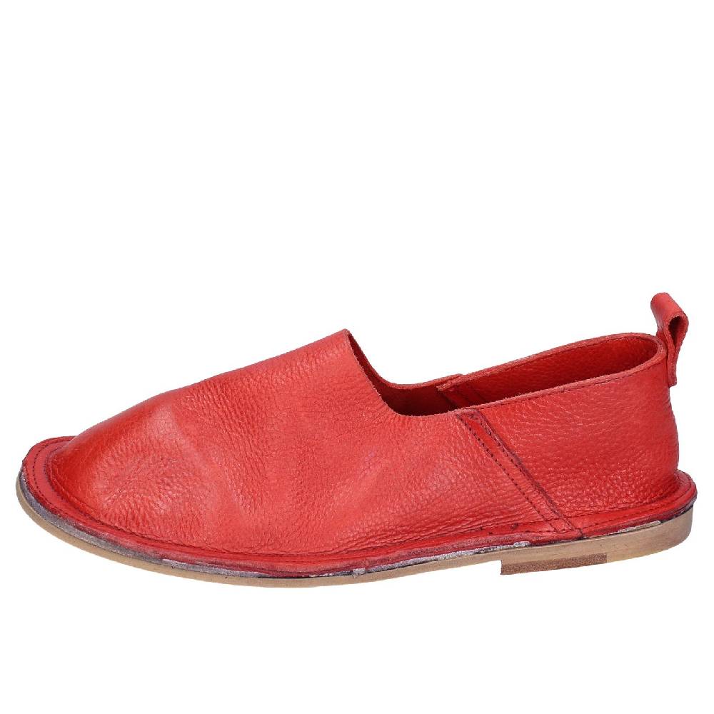 scarpe donna MOMA mocassini rosso pelle VINTAGE SLIP ON EX461 Presa