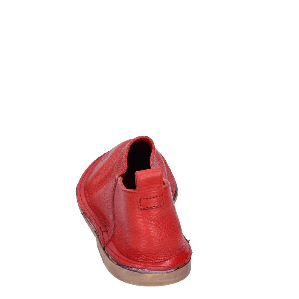 scarpe donna MOMA mocassini rosso pelle VINTAGE SLIP ON EX461 Presa
