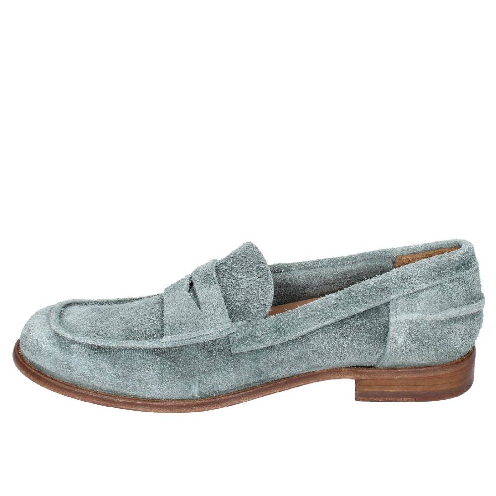 scarpe donna MOMA mocassini verde camoscio 39402E VINTAGE EX508 Offerta
