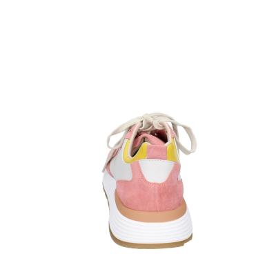 scarpe donna MOMA sneakers rosa pelle bianco camoscio 3AS401-CR11 BC795 Vendita Economica