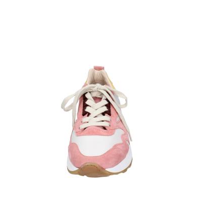 scarpe donna MOMA sneakers rosa pelle bianco camoscio 3AS401-CR11 BC795 Vendita Economica