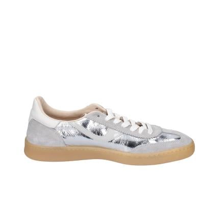 scarpe donna MOMA sneakers argento pelle lucida grigio camoscio 3AS420-CRV BC788 In Saldo