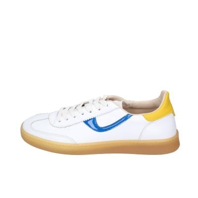 scarpe donna MOMA sneakers bianco pelle blu 3AS420-CRV5 BC845 In Linea