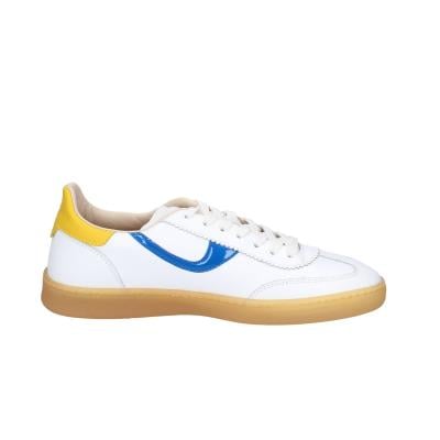 scarpe donna MOMA sneakers bianco pelle blu 3AS420-CRV5 BC845 In Linea