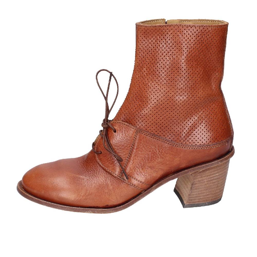 scarpe donna MOMA stivaletti marrone pelle 28403C VINTAGE EX401 Spedizione Gratuita