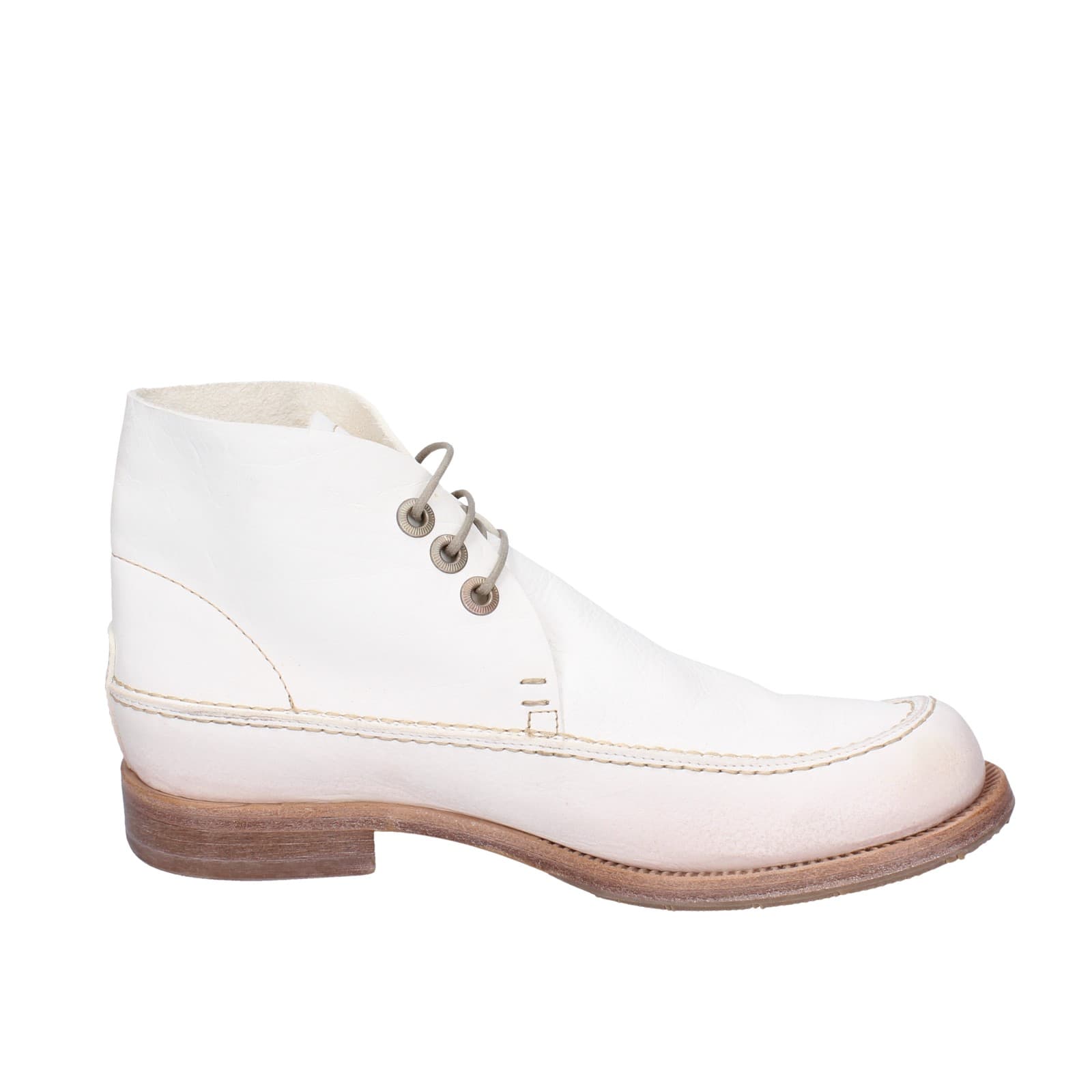 scarpe donna MOMA stivaletti bianco pelle 1BS474-NAC EZ868 Pezzi Unici