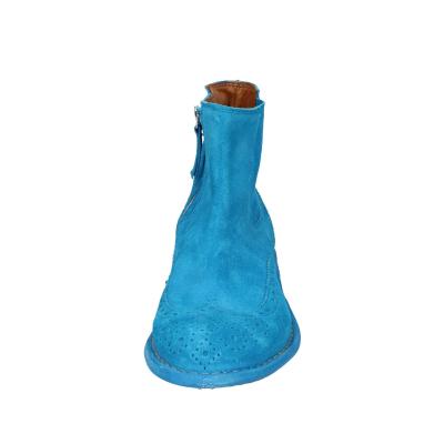scarpe donna MOMA stivaletti celeste camoscio 1CS405-MAS BC826 Soddisfazione Garantita