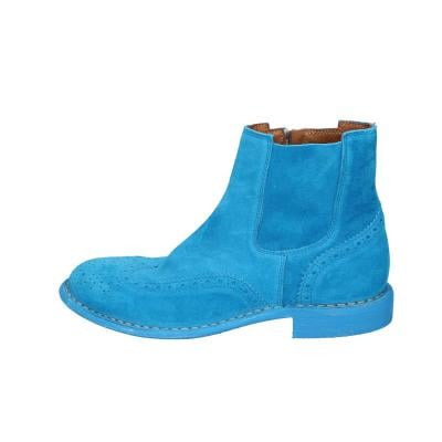 scarpe donna MOMA stivaletti celeste camoscio 1CS405-MAS BC769 Shopping online