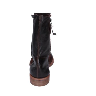 scarpe donna MOMA stivaletti marrone camoscio pelle 1CS431-QE BC768 Negozi Online