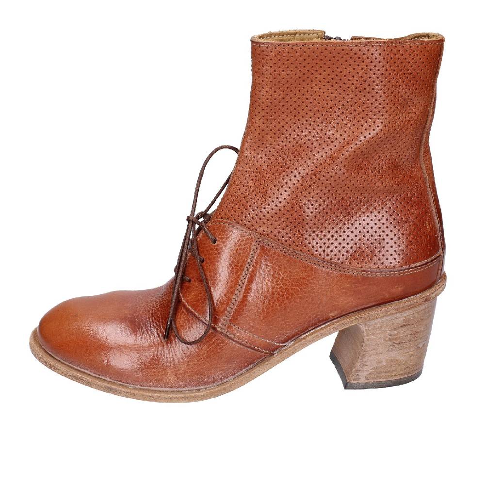 scarpe donna MOMA stivaletti marrone pelle 28403C VINTAGE EX394 Acquista Ora