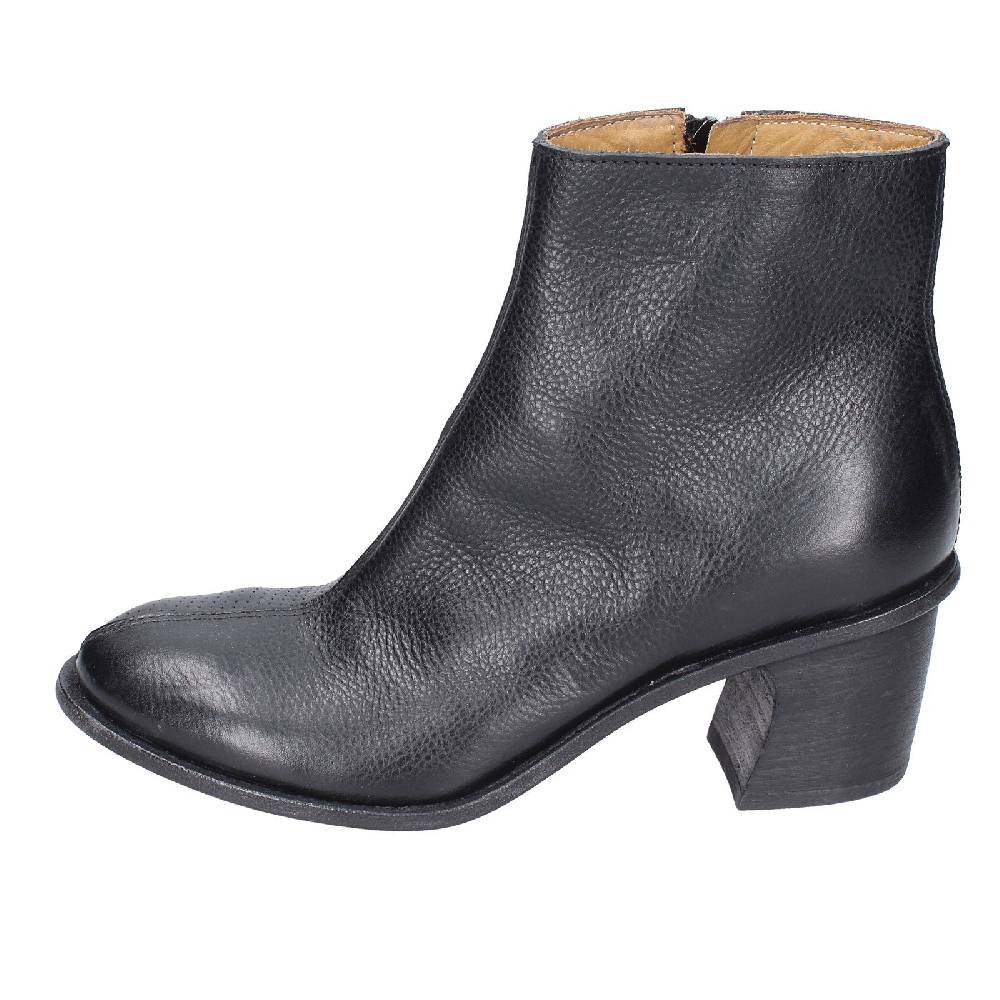 scarpe donna MOMA stivaletti nero pelle 28405C VINTAGE EX395 Consegna Veloce