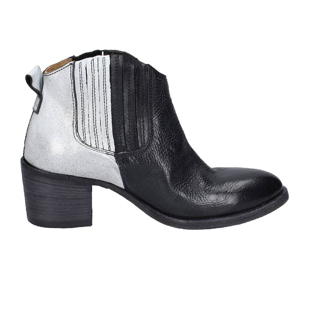 scarpe donna MOMA stivaletti nero pelle grigio 33403B VINTAGE EX393 Fino Al -60%