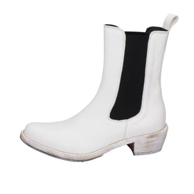 scarpe donna MOMA stivaletti bianco pelle 1CW228-CAP BD489 Affare Del Giorno