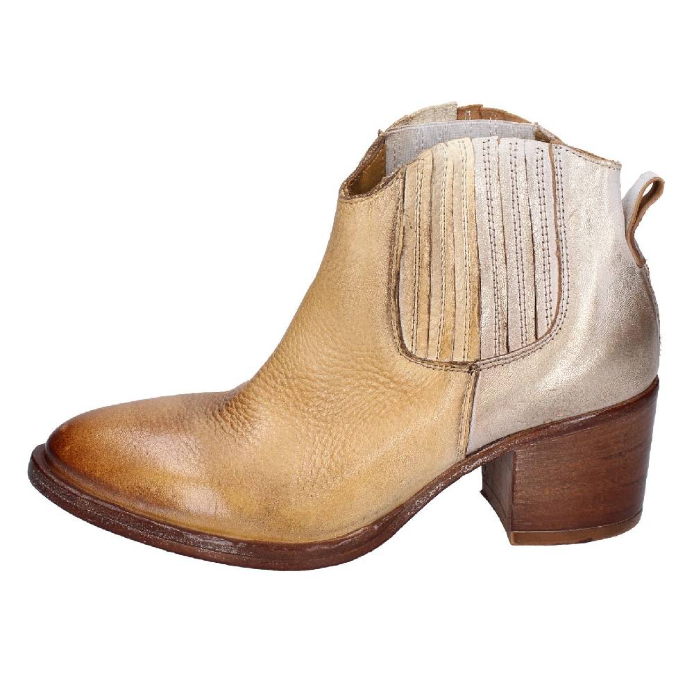 scarpe donna MOMA stivaletti marrone pelle 33403B VINTAGE EX402 Prezzo Ridotto