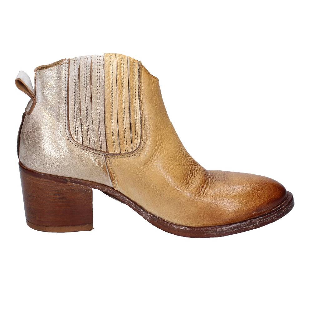 scarpe donna MOMA stivaletti marrone pelle 33403B VINTAGE EX402 Prezzo Ridotto